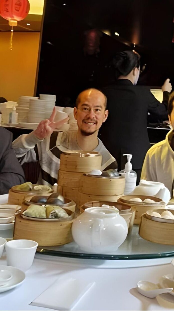 Group of researchers enjoying Dim Sum in Chinatown of London.