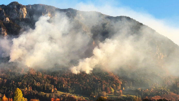 Forest fire in Austria