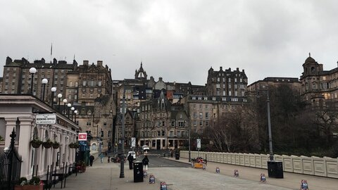 Historical center of Edinburgh