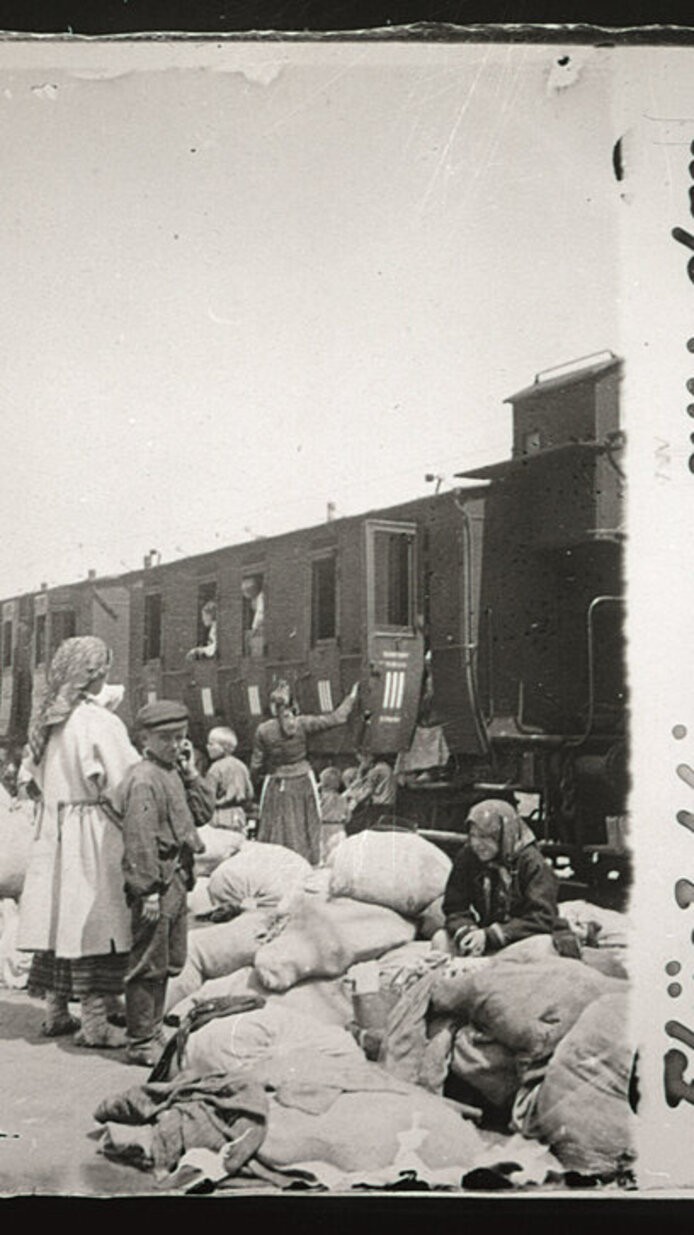 Flüchtlinge aus Bukowina und Wolhynien in Grodig, Juli 1916