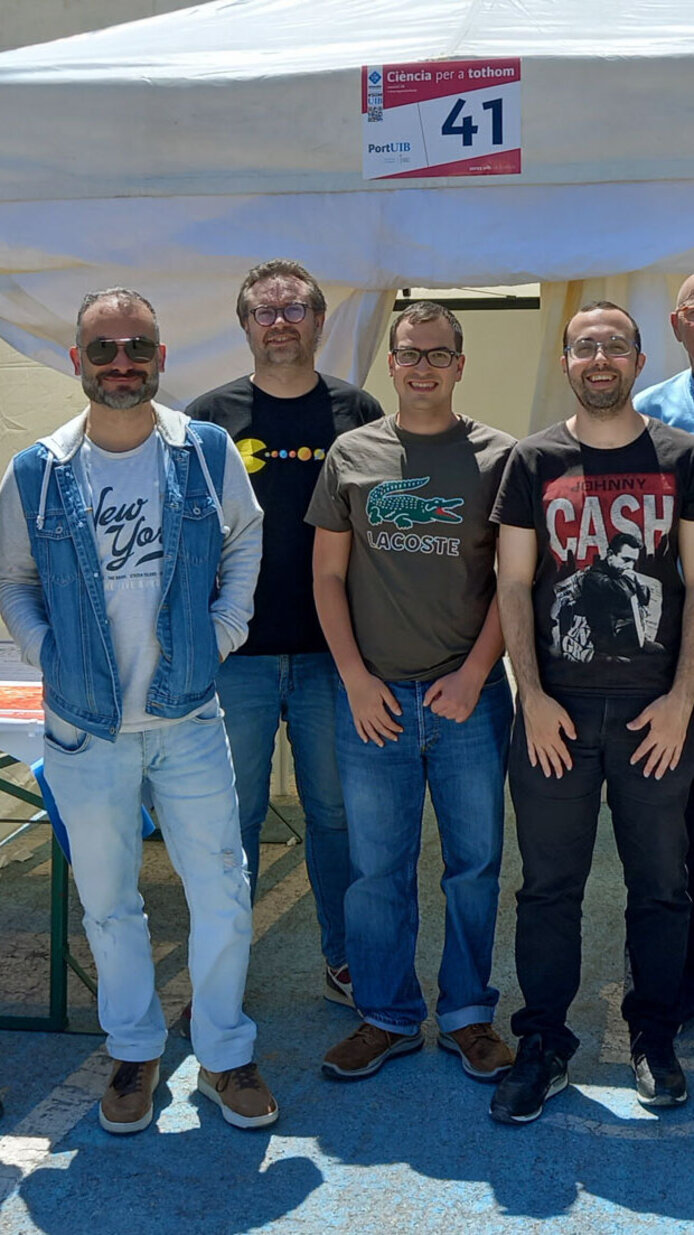 Ein Gruppe von Sonnenphysiker in Palma, Mallorca