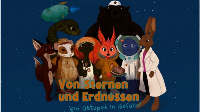 Cover of a child's book with several animal illustrations