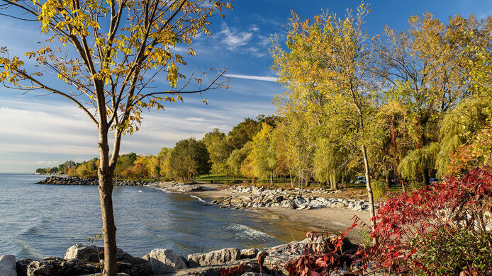 Lake Ontario in autumn. 